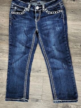Miss Chic New Fashion Embellished Jeans in Blue Women's Size 3